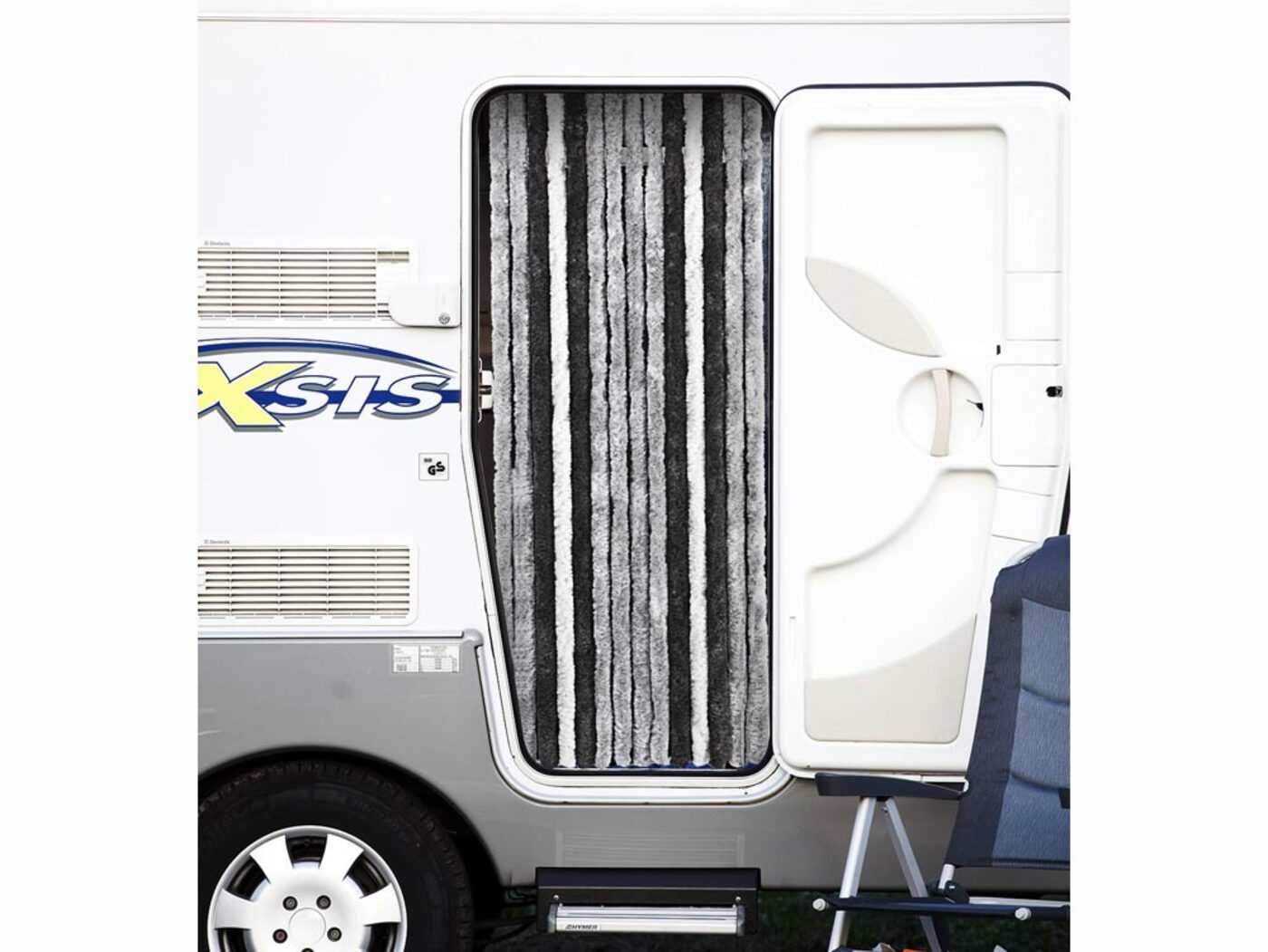 Brunner Acapulo Chenille Caravan Door Curtain One Size Black