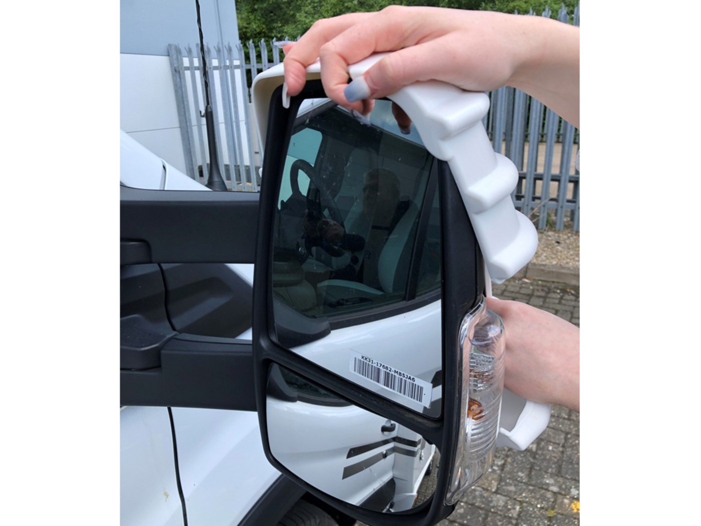 Milenco Mark 8 Ford Transit Mirror Protector Pair - White, Van Accessory, Bumper, Made In UK (6859)