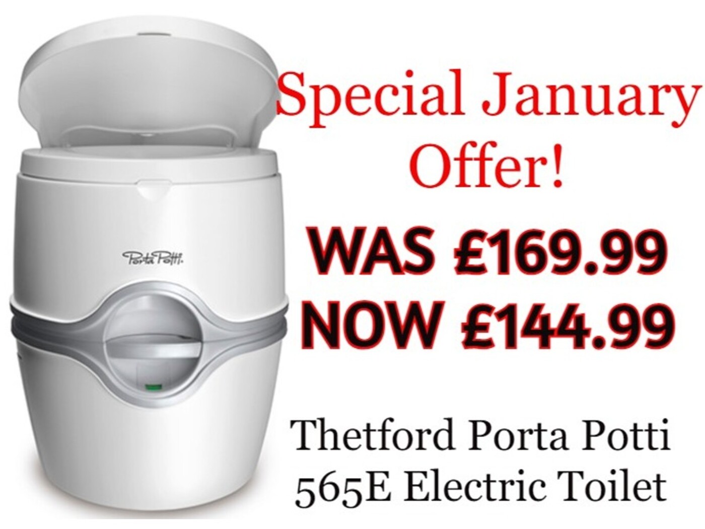 Thetford Porta Potti 565 Electric Toilet - Homestead Caravans