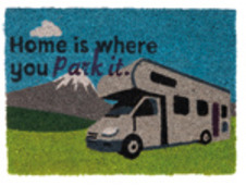 Quest Home Is Where You Park It Motorhome Coir Mat