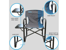 Liberty Directors Chair with Table - Blue