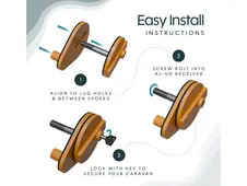 The EVO Caravan Axle Wheel Lock