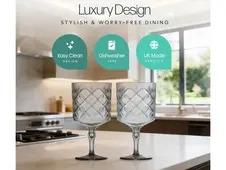 Elegance Tinted Gin Glass 2pk