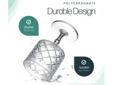 Elegance Tinted Gin Glass 2pk
