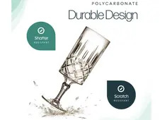 Elegance Tinted Prosecco Glass 4pk