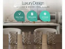 Elegance Tinted Short Tumbler 4pk