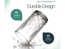 Elegance Tinted H-Ball Tumbler 4pk