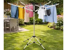 4 Arm Rotary Airer with Pegs