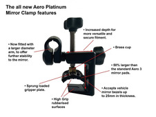 Milenco Grand Aero Platinum Towing Mirrors (Twinpack)