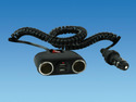 Double USB Cigarette Socket with Switch & 1m Extension Cable
