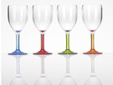 Flamefield Acrylic Stemmed Wine Goblet - 4 Pack Party Range