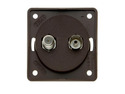 Berker Coaxial and Satellite Socket - Anthracite