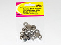 W4 Awning Skirt Poppers with Stainless Steel Studs & Screws