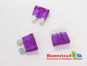 W4 3 Amp Blade Fuse Purple - Pack of 3