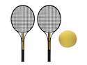 PMS Black Tennis Set With Soft Yellow Ball