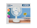 Status 6" White Desk Fan