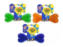 Playful Puppies Dog Chew Teether Bone - Assorted Colours