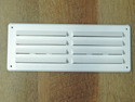 Exterior Louvre Vent and Flyscreen White 9.5" x 3.5"