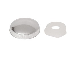Domed Screw Cap Covers Silver Pack 10
