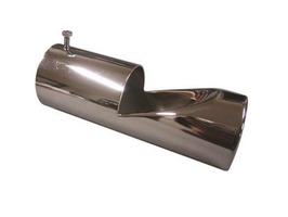 Down Opening 70mm Exhaust Trim - Chrome