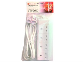 Kingavon 4-Way Extension Lead with 2m Cable