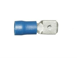 W4 Male Push-On Terminal 6.35mm (Blue) Pre-Insulated - Pack of 3