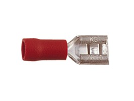 W4 Female Push-On Terminal 2.8mm (Red) Pre Insulated - Pack 3