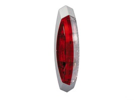 Hella End Outline Clear/Red Marker Lamp