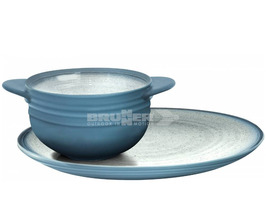 Brunner Tuscany Stone Touch Soup Bowl & Saucer