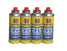 Butane Gas Cartridge 220g 4 Pack