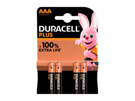 Duracell Plus AAA Alkaline Batteries MN2500 set 4