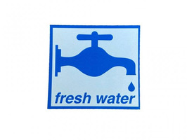 PLS Self Adhesive Fresh Water Label