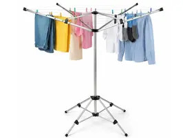 4 Arm Rotary Airer with Pegs