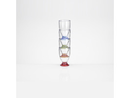 Flamefield Acrylic Party Juice Glass Set - Pack 4