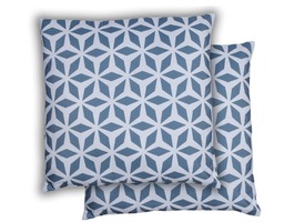 Leisurewize Grey & White Geometric Print Scatter Cushions Pair