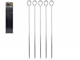 Chrome Plated Steel BBQ Skewers 12" Pack of 5