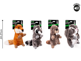 Smart Choice Squeaky Plush Woodlands Dog Toy