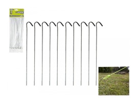 Summit Heavy Duty Steel Hook /& Pin Awning Camping Garden Tent Pegs 18cm
