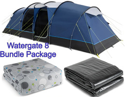 Kampa Watergate 8 Poled Tent Bundle Package Deal